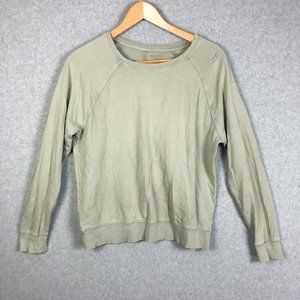 Athleta Green Longsleeve Dolman Tee Shirt Size Medium